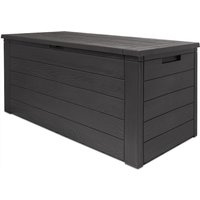 Deuba Aufbewahrungsbox anthrazit 120 x 46 x 57cm - Outdoor - Geeignet für Terrasse