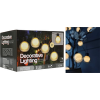 Dekorative Beleuchtung 10 LED-Leuchten für draußen UND drinnen - INCL Timer