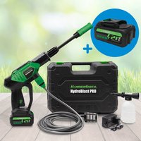 Hammersmith HydroBlast Pro Autowaschpistole 2in1 Vorteil-Set inkl. Zusatzakku 2600mAh