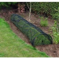 6 x FLO Mesh Pflanzenschutztunnel - Netztunnel bögen - für 18 Meter - schwarz -300x45x45 cm