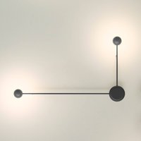 Vibia Pin - 2-flammige LED-Wandleuchte schwarz