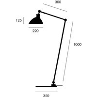 midgard modular TYP 556 Stehleuchte schwarz 120 cm