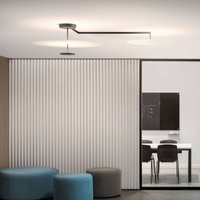 Vibia Flat LED-Deckenleuchte 3-flg. Ø 90 cm weiß