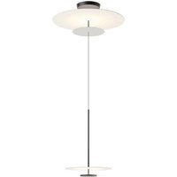 Vibia Flat LED-Hängelampe 3-flg. Ø 90cm grau L1