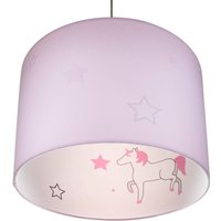 Pendelleuchte Silhouette Einhorn in Rosa