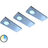 3er-Set LED-Unterbauleuchte Tain mit Color Switch