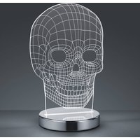 Lichtfarbe umschaltbar - LED-Tischleuchte Skull