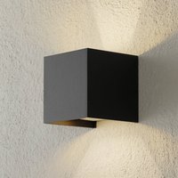 Helestra Siri 44 Außenwandlampe up/down schwarz