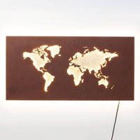 KARE Map LED-Wandleuchte mit Kabel und Stecker