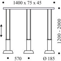 OLIGO Glance LED-Pendellampe dreiflammig schwarz