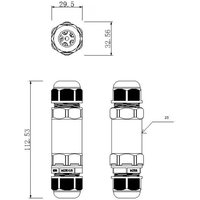 Outdoor-Multi-Kabelverbinder für 2 Kabel 4-14mm