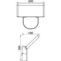 LED-Außenwandleuchte Alkes S