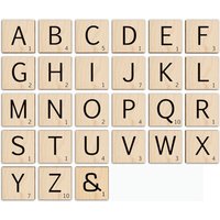 Wall-Art Holzbild »Scrabble Deko Buchstaben 15cm«