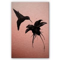 Wall-Art Metallbild »Kolibri Deko Vogel Metallschild«