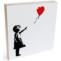 Wall-Art Holzbild »Tischdeko Banksy Luftballon«