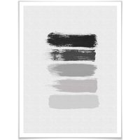 Wall-Art Poster »50 Shades of Grey Schwarz Grau«