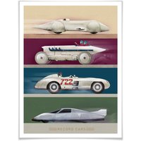 Wall-Art Poster »Vintage Auto Retro Rennwagen«