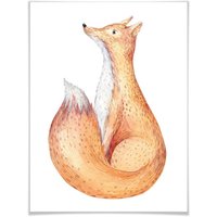 Wall-Art Poster »Waldtiere Fuchs«