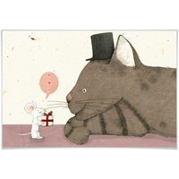 Wall-Art Poster »Loske Katze und Maus Geschenk«