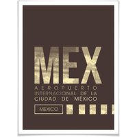 Wall-Art Poster »Wandbild MEX Flughafen Mexico City«