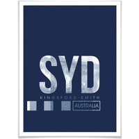 Wall-Art Poster »Wandbild SYD Flughafen Sydney«