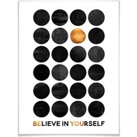 Wall-Art Poster »Affirmationen Believe in Yourself«