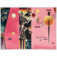 Wall-Art Poster »Kandinsky abstrakte Kunst Rosa Rot«