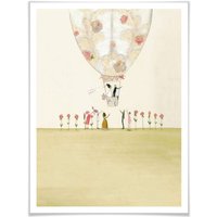 Wall-Art Poster »Hochzeit Deko Heissluftballon«