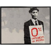 Wall-Art Poster »Graffiti Bilder Zero interest in people«