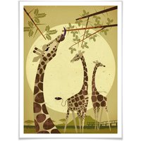 Wall-Art Poster »Giraffes«