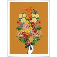 Wall-Art Poster »Botanical Gelb Blumenstrauss«