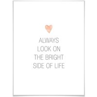 Wall-Art Poster »Bright side of life«