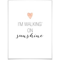 Wall-Art Poster »walking on sunshine«