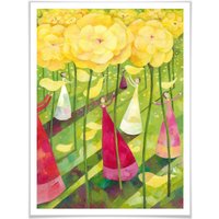 Wall-Art Poster »Märchen Wandbilder Blumenwiese«