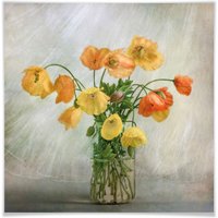 Wall-Art Poster »Mohnblumen Orange Gelb«