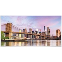 Wall-Art Poster »Manhattan Skyline Brooklyn Bridge«