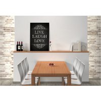 Wall-Art Wandbild »Live Laugh Love«