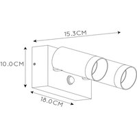 Außenwandstrahler Taylor Sensor