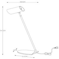 Raffinierte Schreibtischlampe Hester