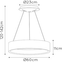 LED-Hängeleuchte Talowe