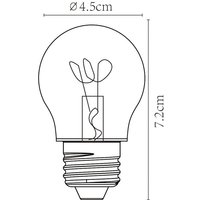 LED-Lampe E27 G45 3W amber 2.200K dimmbar