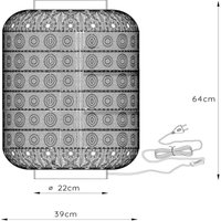 Tischleuchte Tahar in orientalischem Design 39 cm