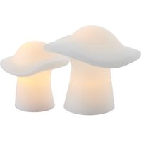 LED-Dekoleuchte Mushroom 2er-Set