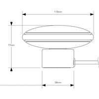 Shade ØS1 Mini Ringe messing Fuß weiß Node