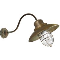 Wandlampe Patio Cage 3301 messing antik/klar