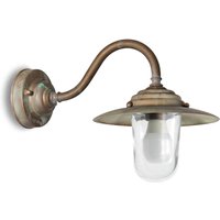 Außenwandlampe Chalet messing antik/klar Ausl.38cm