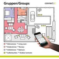 EGLO connect Herrora-Z Deckenlampe weiß