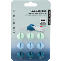 BLUELOUNGE CableDrop Mini - Kabel-Clip (Blau)