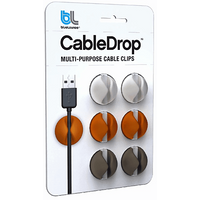 BLUELOUNGE CABLEDROP WHITE/ORANGE/BROWN - Kabelhalterung (Orange