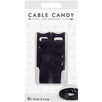 CABLE CANDY Hook & Loop - Kabelbinder (Schwarz)